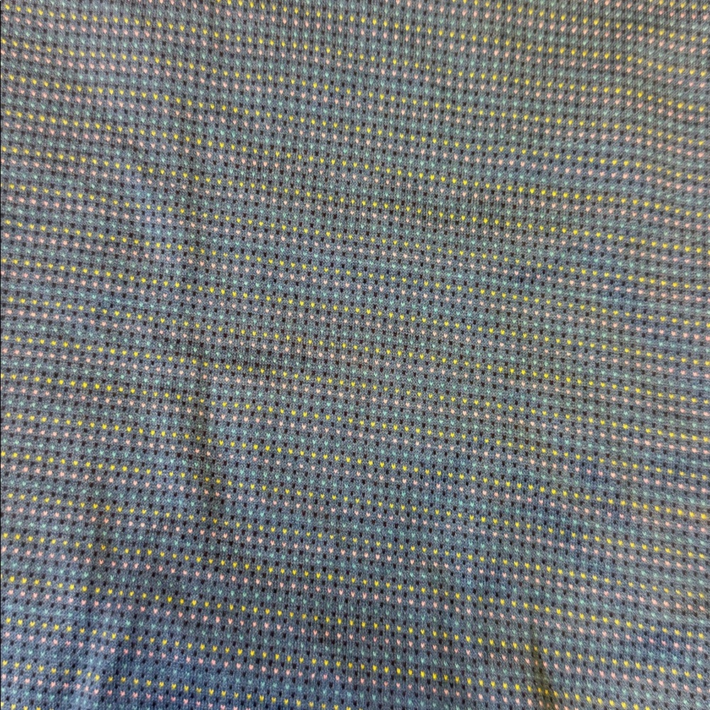 Robert Graham S Small blue colorful micro pattern mercerized cotton polo shirt - Picture 4 of 6